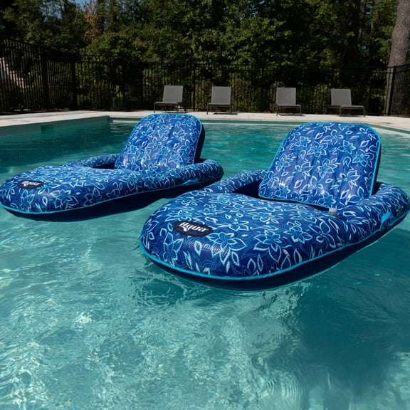 Aqua Luxury Pool Lounger, 2 Pack