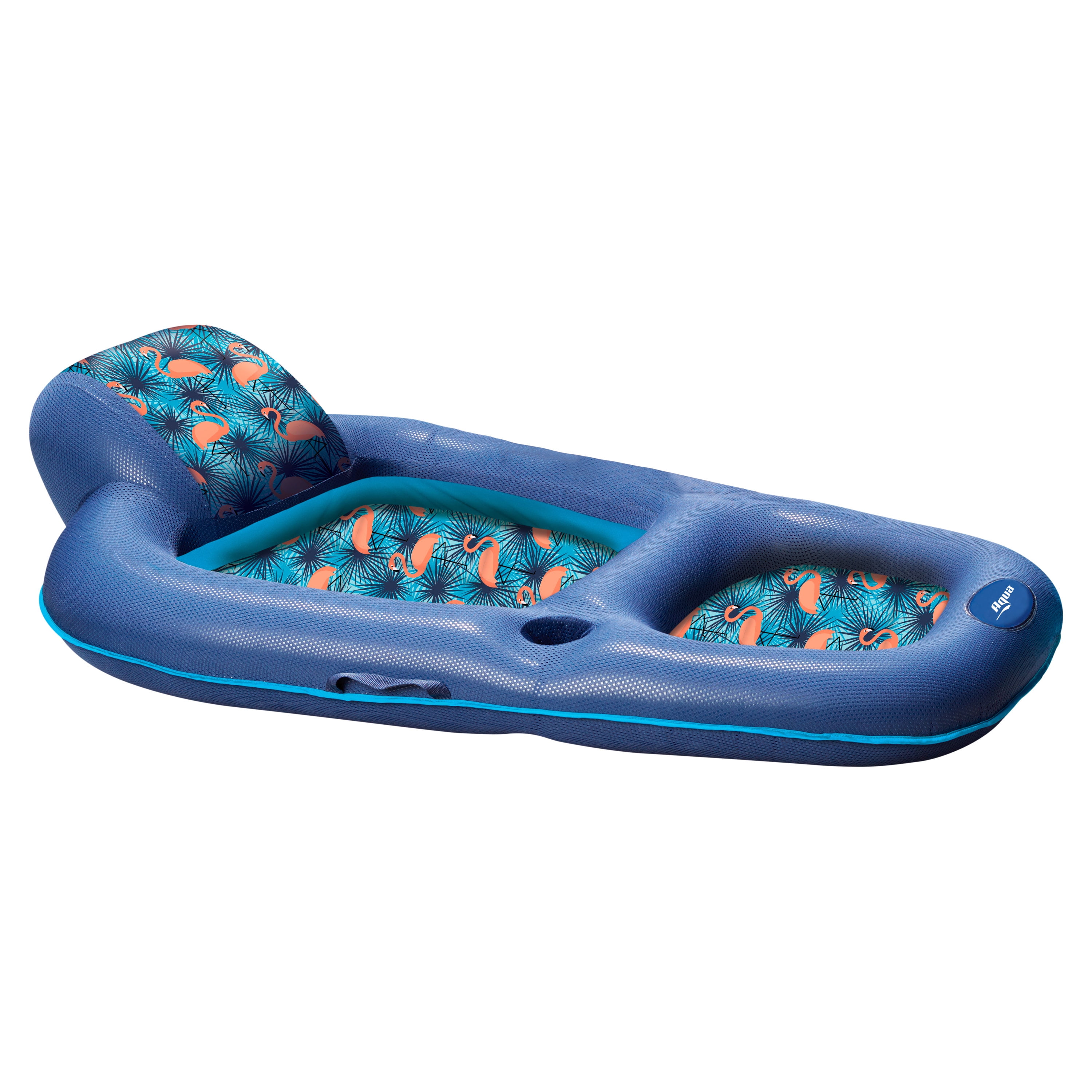 Aqua Luxury Water Lounge Recliner Pool Float with Headrest, Backrest ...