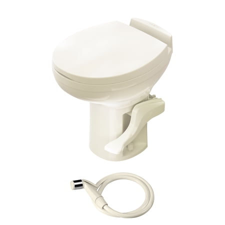 Aqua-Magic ThetFord Residence RV Toilet w/ Hand Sprayer, High, Bone, 42175
