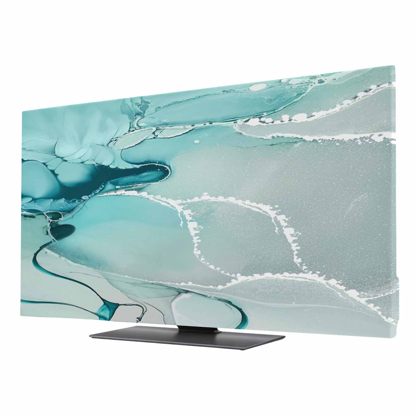 Aqua Marble TV Cover for 75 Inch Screen,Stretch Fabric Dustproof TV ...