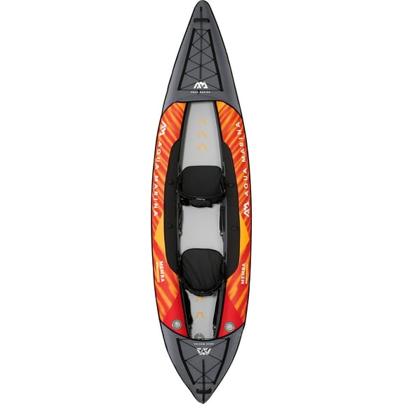 Aqua Marina TOURING KAYAK - MEMBA 1210 - Inflatable KAYAK Package, including Carry Bag, Paddle, Fin, Pump