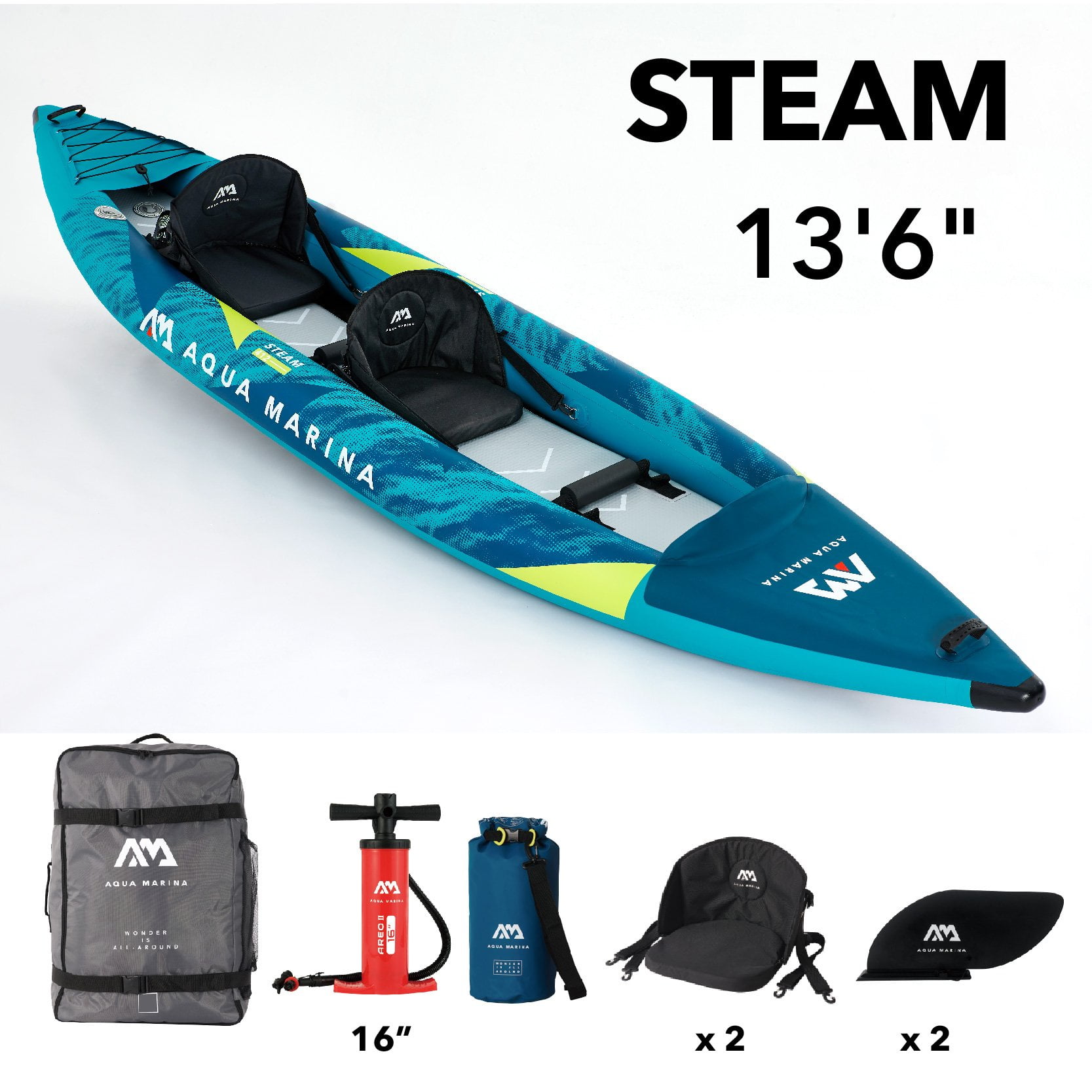 Aqua Marina Versatile/White Water Kayak - Steam 13'6