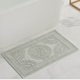 thumbnail image 1 of Aqua, Medallion, 21x34 in Bath Rug, Jean Pierre, 1 of 8