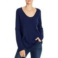 thumbnail image 1 of Aqua NAVY Raw-Edge Waffle-Knit Tee, US Small, 1 of 2