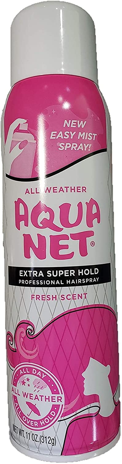Aqua Net All Weather Hair Spray Extra Super Hold, Fresh Scent, 11 oz, 2  Pack 