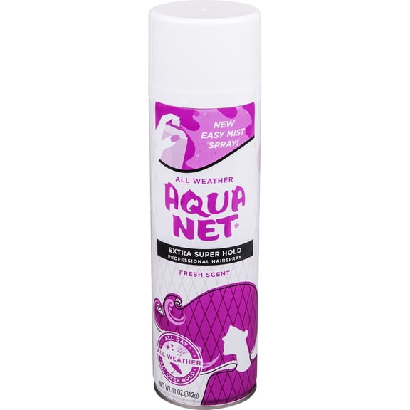 Aqua Net Hairspray, Extra Super Hold, Fresh Scent, 11 oz Aerosol Can