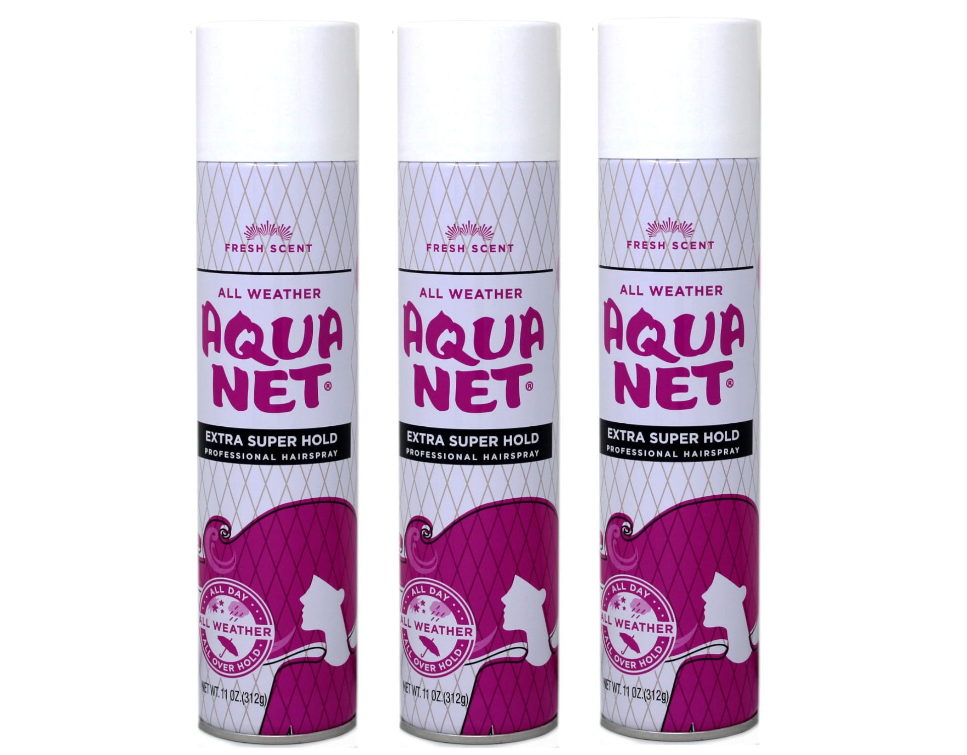 Aqua Net Hair Spray, Extra Super Hold, Fresh Fragrance, 11 oz, Pack of ...
