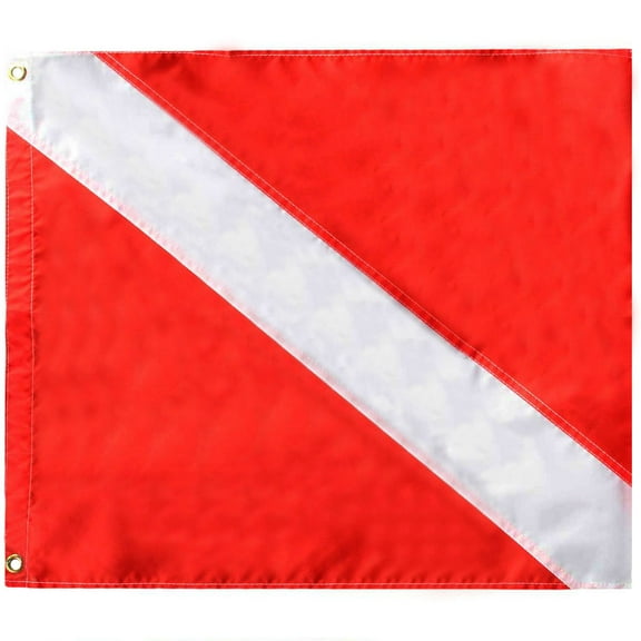 Trident Nylon Dive Flag with Stiffener
