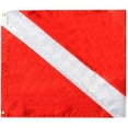 thumbnail image 1 of Aqua Nylon Dive Flag 36" x 45" (91.4cm x 114.3cm), 1 of 2