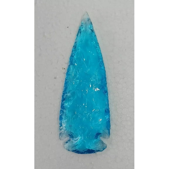 Aqua Obsidian Spearhead Large Arrowhead Crystal for Healing & Jewelry