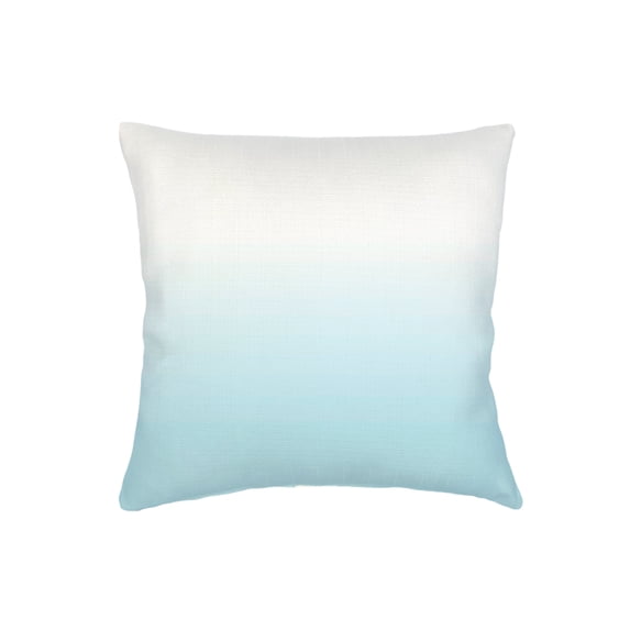 Aqua Ombre Linen Euro Pillow 26x26 26x26 / Down