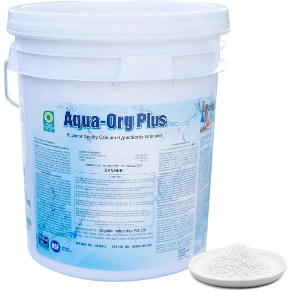 Pool Shock - Aqua-Org Plus - Calcium Hypochlorite 50 lbs Bucket