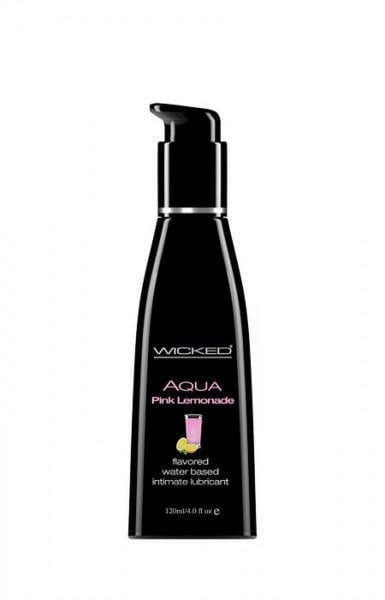 Aqua Pink Lemonade Flavored Water Based Lube - 4 Oz. / 120 ml - Walmart.com