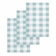thumbnail image 1 of Aqua Plaid Kitchen Dish Towels for Drying Dishes Set of 3, Spring Summer Farmhouse Buffalo Checkered Waffle Weave Microfiber Hand Tea Bathroom Towels Quick Dry & Absorbent Towel 15.7x23.6, 1 of 7
