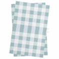 thumbnail image 1 of Aqua Plaid Kitchen Towels Set of 2, Water Absorbent Dish Towel, Spring Summer Farmhouse Buffalo Checkered Decorative Hand Towels - Quick Drying Cloth for Cooking Baking, 18x28 Inch, 1 of 8