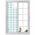 thumbnail image 1 of Aqua Plaid Window Privacy Film, Spring Summer Farmhouse Buffalo Checkered Static Cling UV Sun Blocking Heat Control Window Tint Day and Night, Non-Adhesive One Way Windows Privacy Cover 17.7''x78.7'', 1 of 7