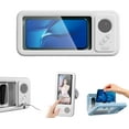thumbnail image 1 of Aqua Play Waterproof Phone Holder with Speaker - 360° Rotation, Angle Adjustable & Touch-Friendly, Punch-Free Shower Case for Bathroom Mirror & Bathtub, 1 of 11