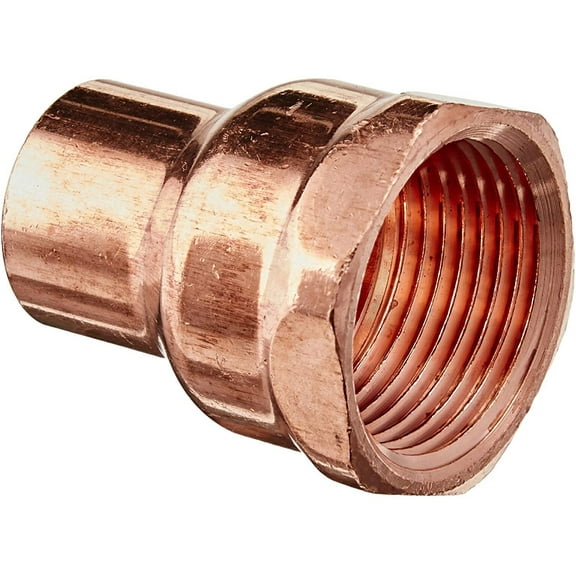 AquaPlumb Copper Adapter Plumber Fitting - 3/4 x 1 Inch - Pack Of 1