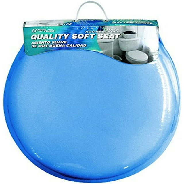 Aqua Plumb CTSSBL Round Soft Toilet Seat, Blue