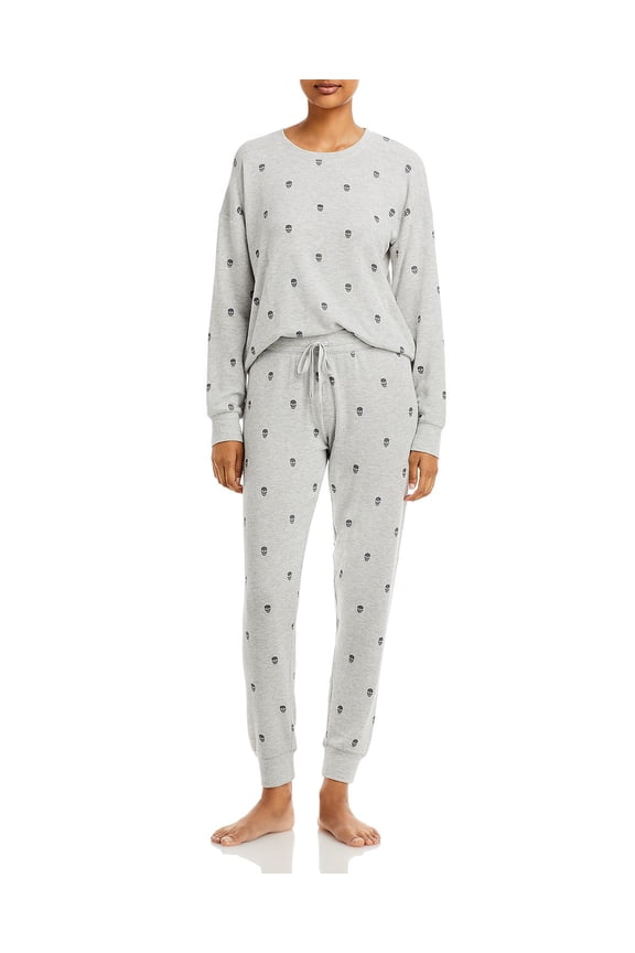 Printed Lounge Set Gray Size Medium