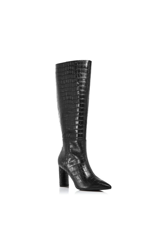 Private Label Women's Maria Block Heel Tall Boots Black