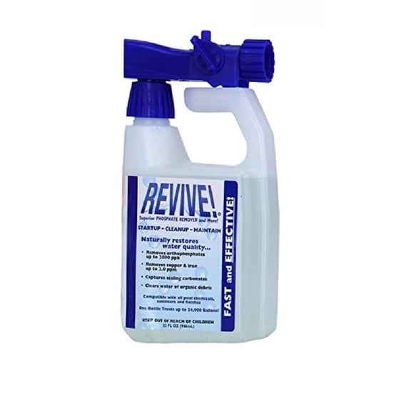 Aqua Pure International REV32 32 oz Revive Phosphate & Algae Remover Chemical Green Swimming Pools