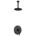 thumbnail image 1 of Aqua Rondo Matte Black Shower Set, Ceiling Mount 8" Rain Shower Head, 1 of 1