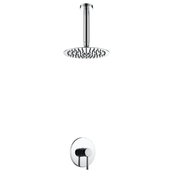 Aqua Rondo Shower Set With Ceiling Mount 8" Rain Shower Head