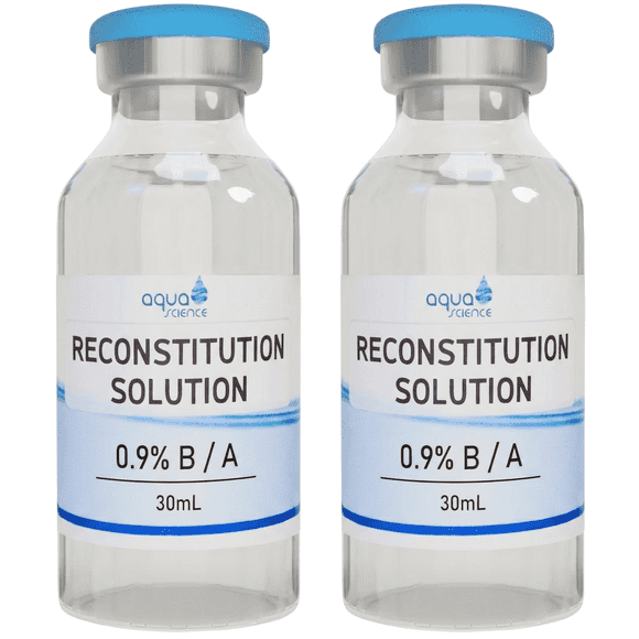 Aqua Science Laboratory Water Solution – 2x 30mL Glass Vials | High-Purity Deionized Water for Lab & Industrial Use | Made In USA
