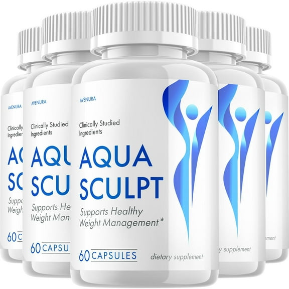 AquaSculpt Pills, Weight Management Dietary Supplement Review, 5 Pack, 300 Capsules