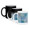 thumbnail image 1 of 3dRose, Aqua Seahorses- Beach Theme Vintage Art, 11oz Magic Transforming Mug, 1 of 8