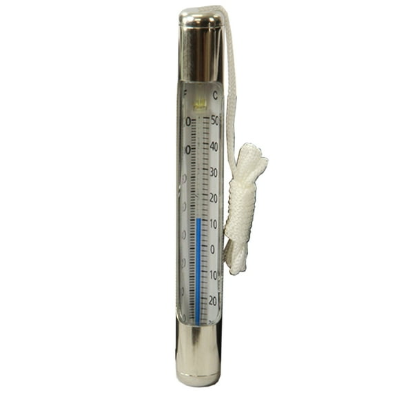 Aqua Select Chrome Tube Thermometer for Swimming Pool and Spa