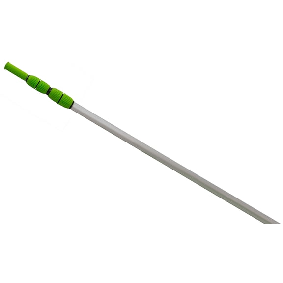 Aqua Select EZ-Clip Vacuum Pole with Green Rubber Grip - 7' - 21'