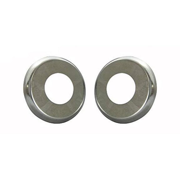 Aqua Select Escutcheon Stainless Steel Plate for Pool or Spa Handrail, 2 Pack