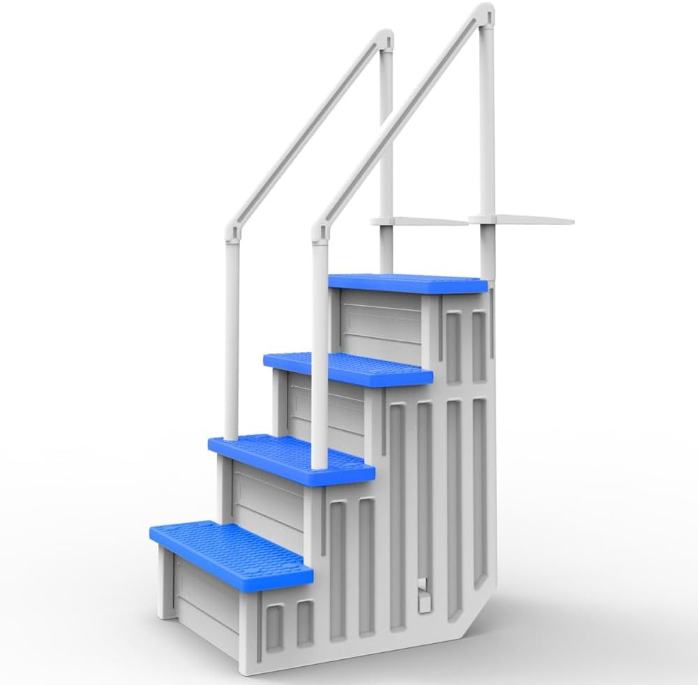 Aqua Select Everest Above Ground Pool Step, Blue