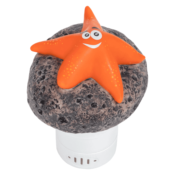Aqua Select Floating Chlorinator, Orange Starfish