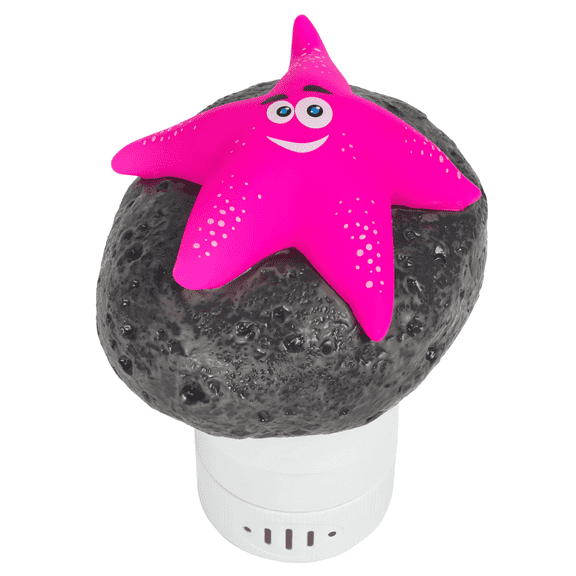 Aqua Select Floating Chlorinator, Pink Starfish