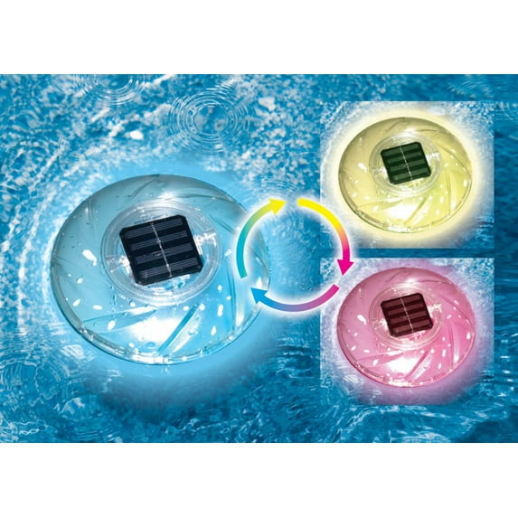 Aqua Select Floating Solar Rainbow Light - Color Changing - 3 Pack