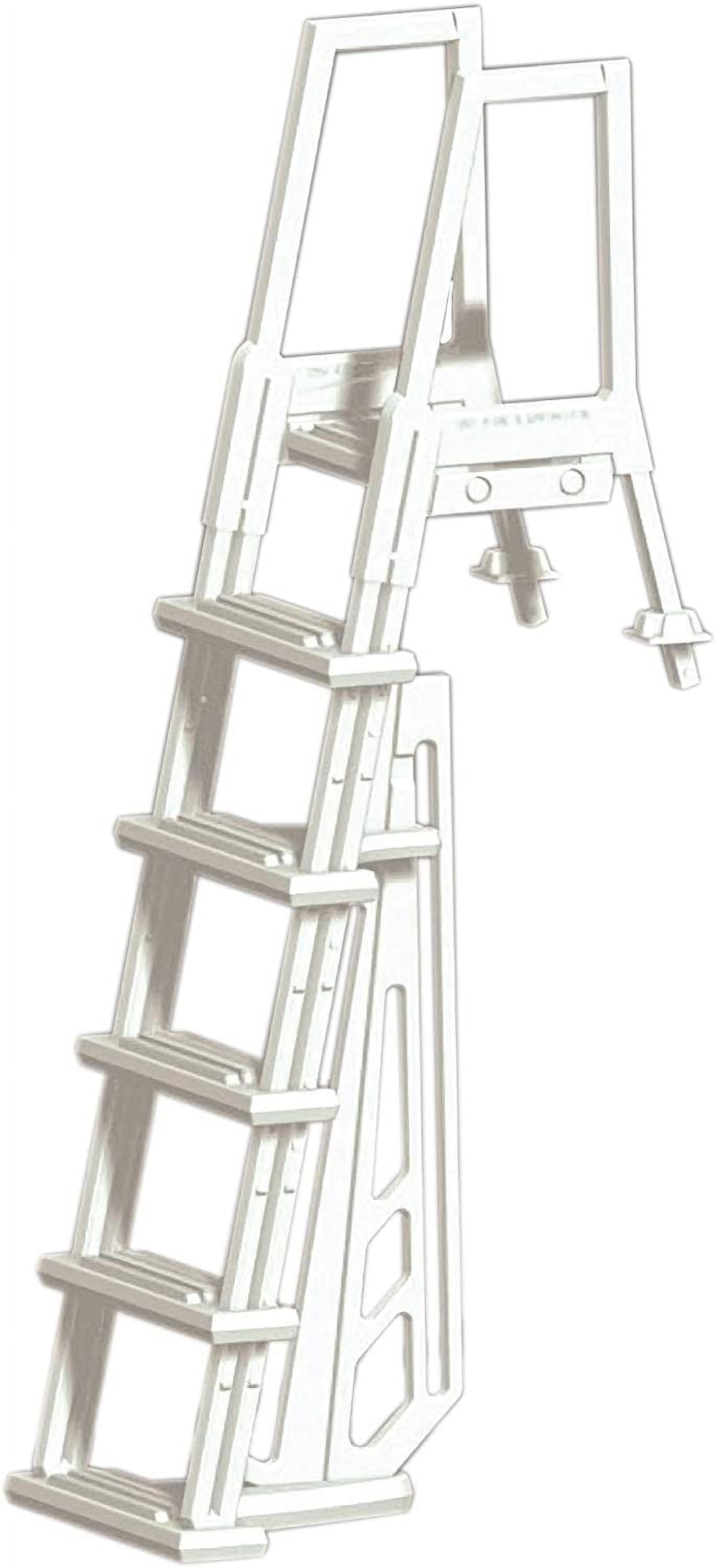 Aqua Select AFrame Ladder with Removable Steps for Above Ground Pools 48inch Pool Wall