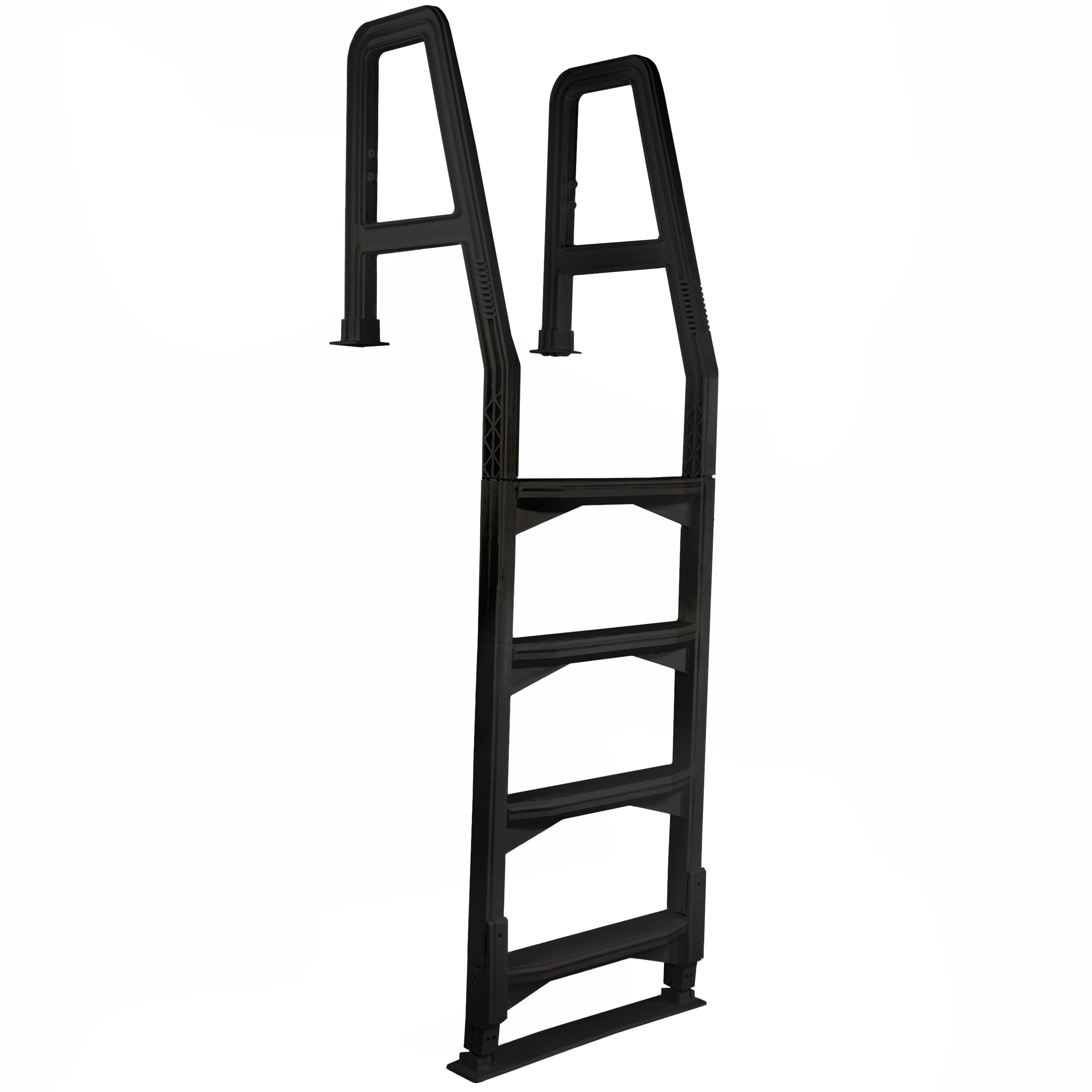 Aqua Select Heavy-Duty Resin In Pool Deck Ladder, Black - Walmart.com