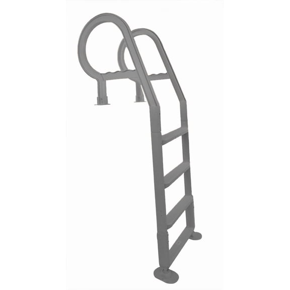 Aqua Select Heavy-Duty Resin In Pool Deck Ladder, Gray