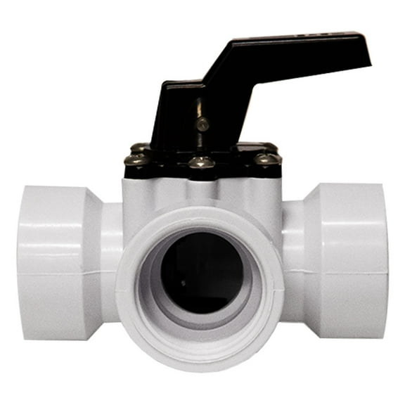 Aqua Select Inground Swimming Pool 3-Way Ball Valve 1-1/2" w/Female Threading