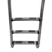 Aqua Select Stainless Steel Inground Swimming Pool 3 Step Ladder with Stainless Steel Steps