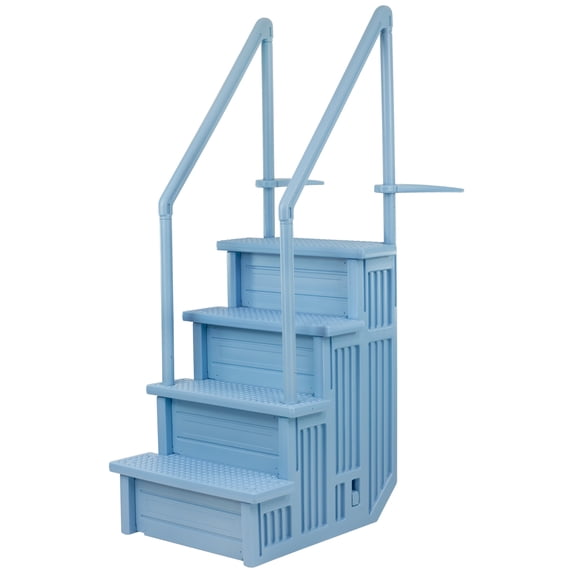 H Pool Step Aqua Select Tranquil Blue Anti-Slip In-Pool Steps with Tranquil Blue ...