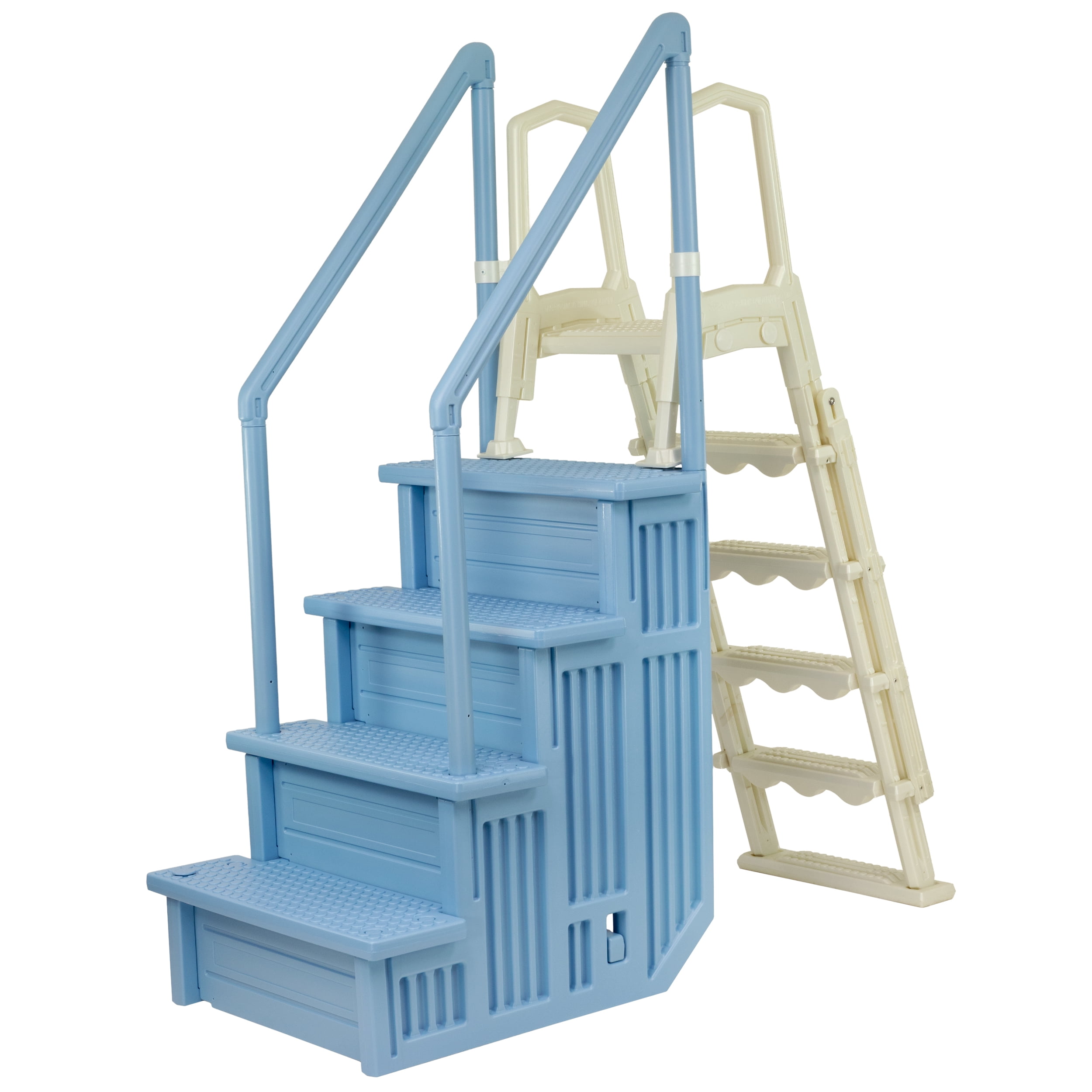 H Pool Step Aqua Select Tranquil Blue Anti-Slip Pool Steps with Tranquil Blue Steps ...
