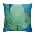 thumbnail image 1 of "Aqua Shell-Beach Themed Art Pillow Case, 1 of 5