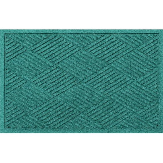 Aqua Shield 844630023 2 x 3 ft. Diamonds Doormat - Aquamarine