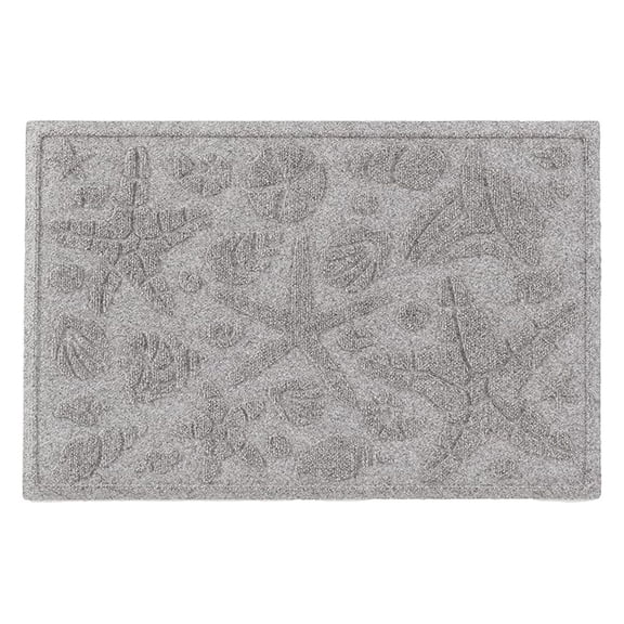 Aqua Shield Beachcomber Doormat, 2" x 3", Medium Grey