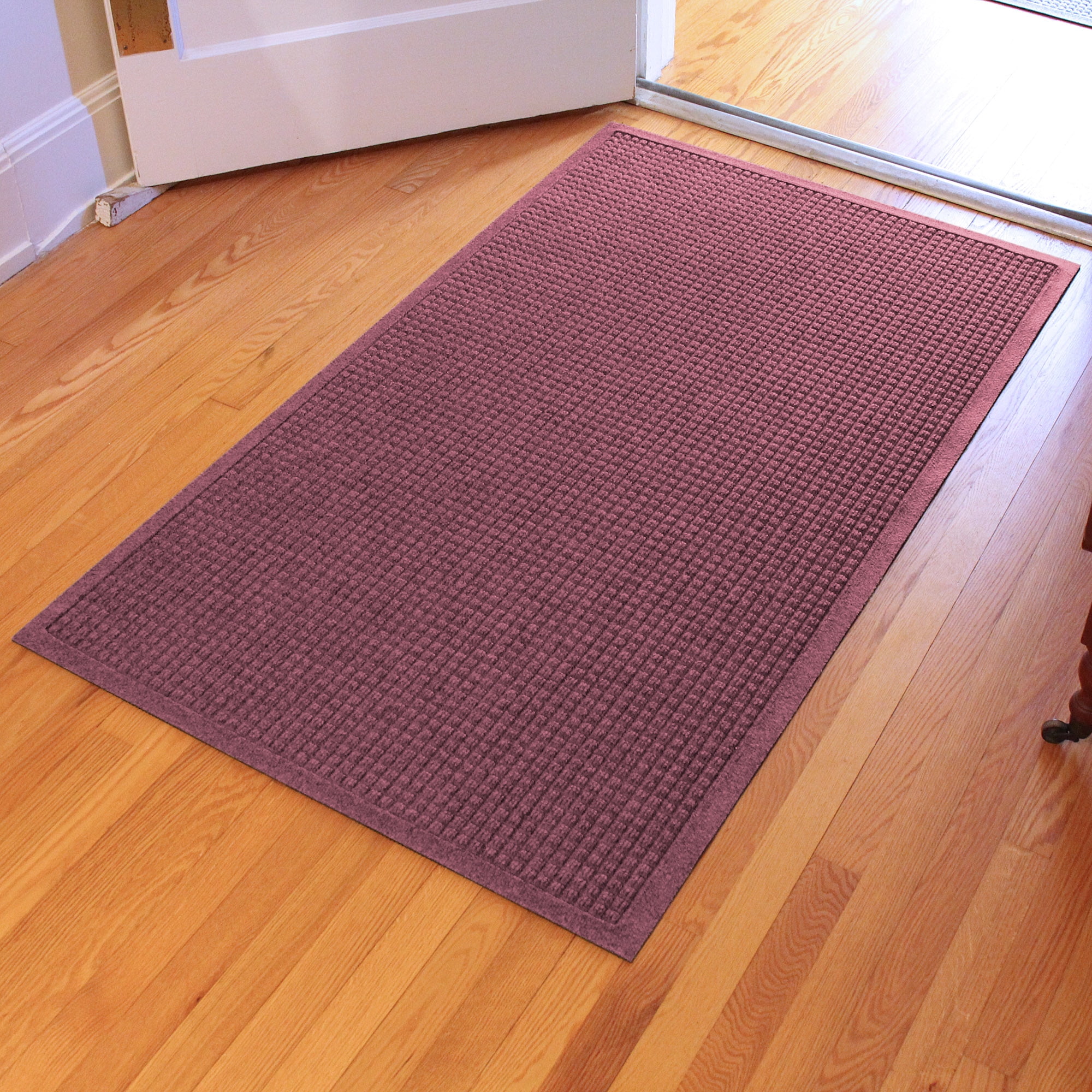 Aqua Shield Squares Doormat, Bordeaux, 3'x5'