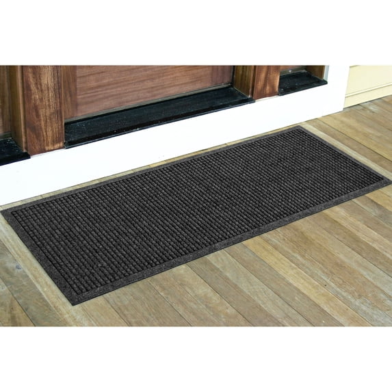 Aqua Shield Squares Doormat, Charcoal, 22"x60" Runner